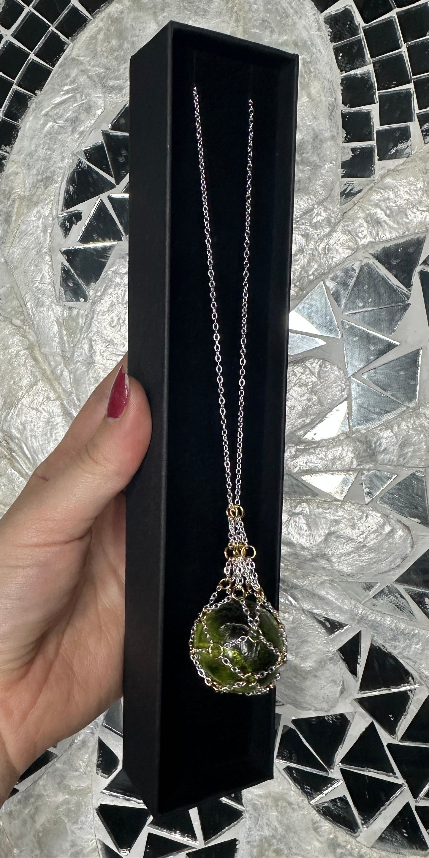 Chain Mail Trinket Necklace