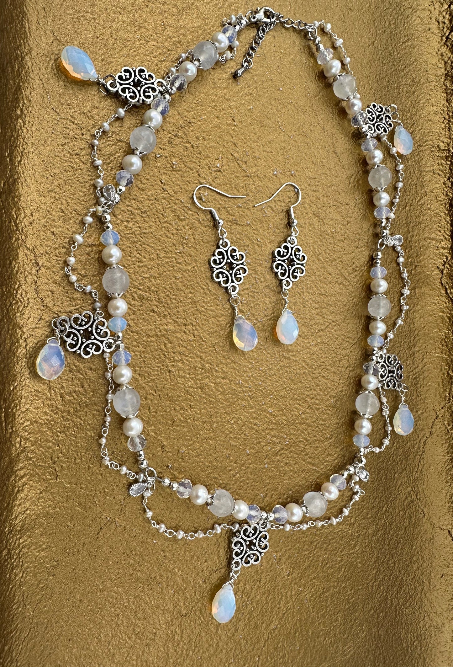 Ethereal Opalite Jewelry Set