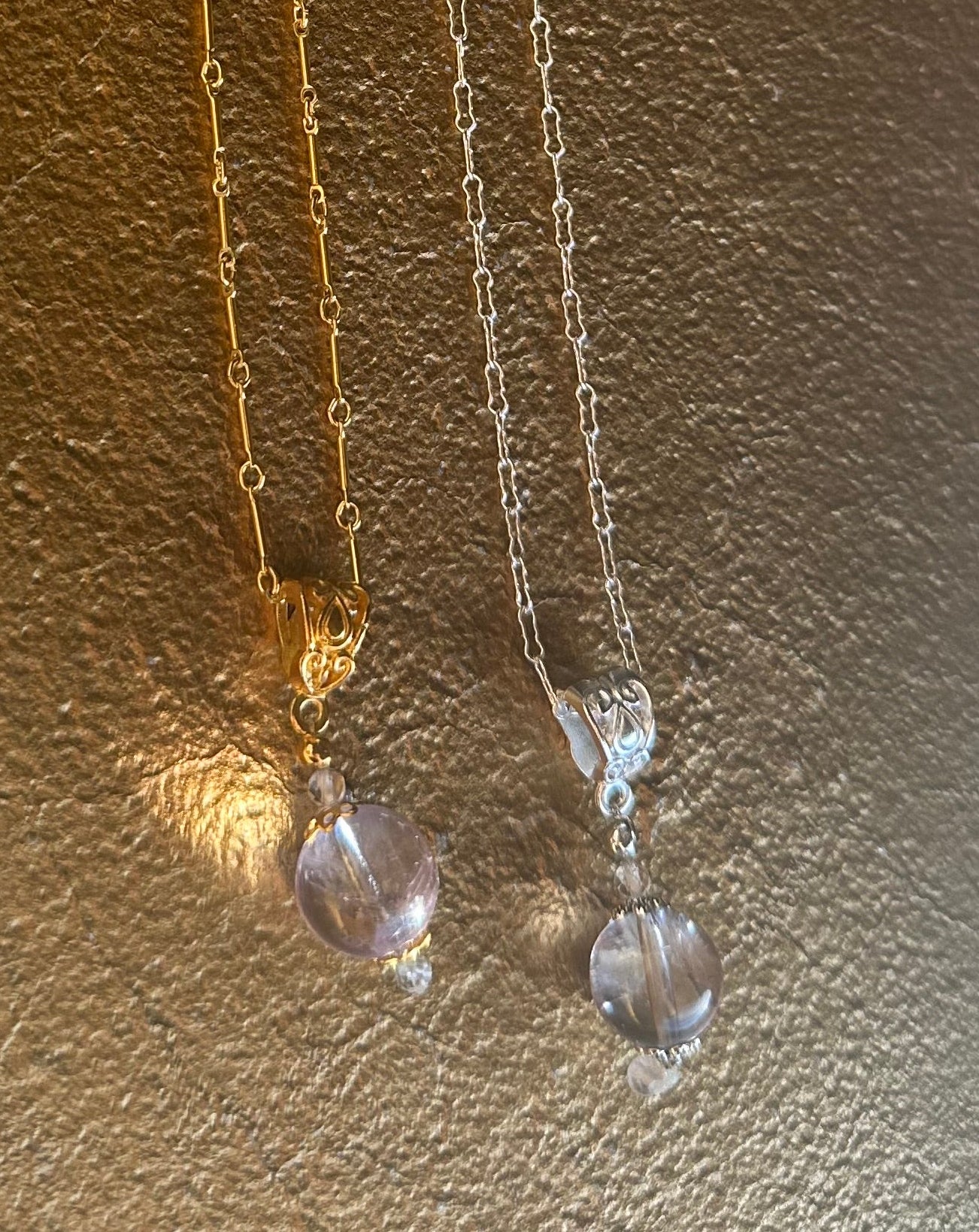 Amethyst Pool of Light Necklace