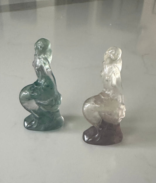Mini Rainbow Fluorite Mermaid