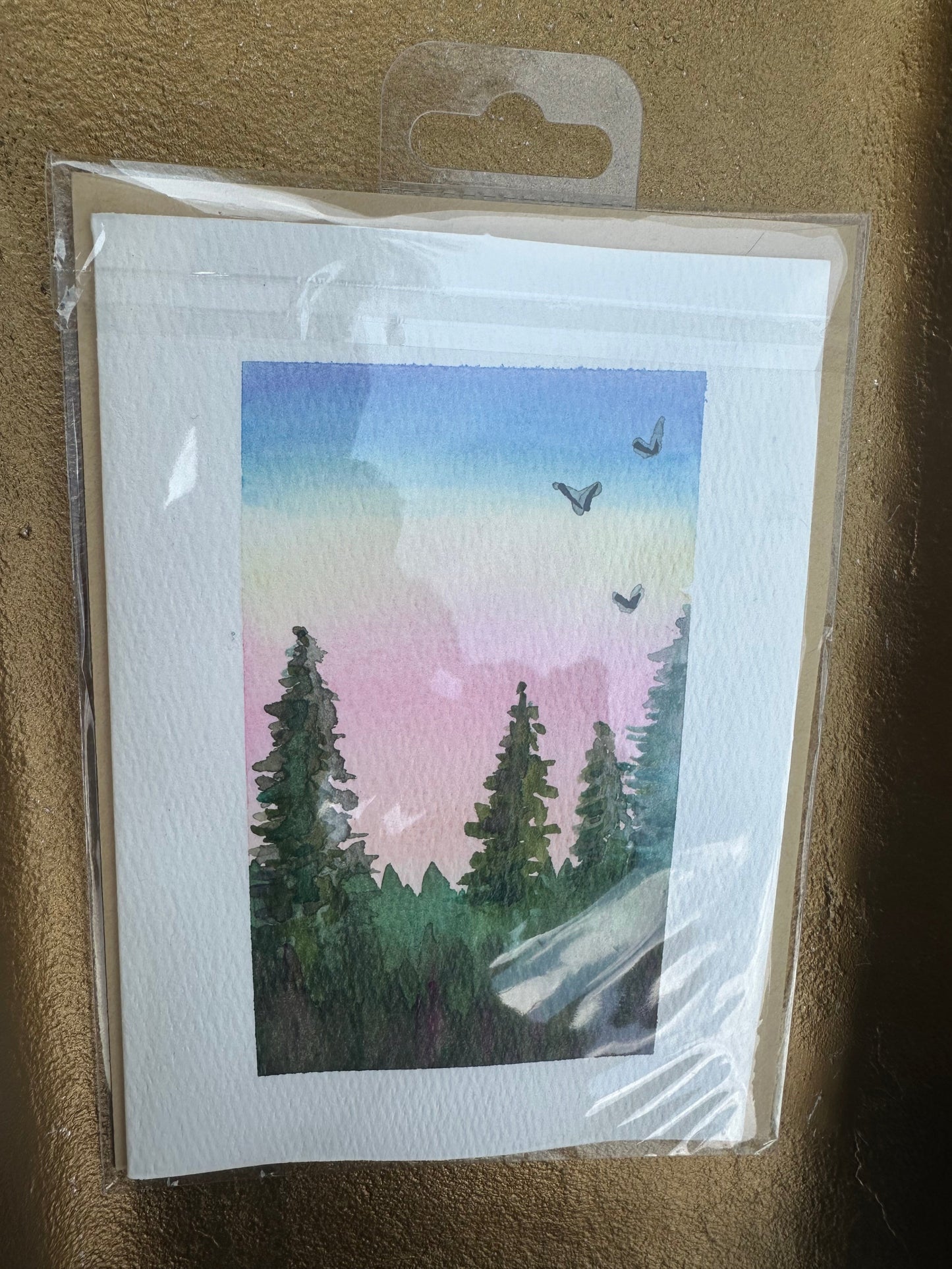Handmade Mountain Cards