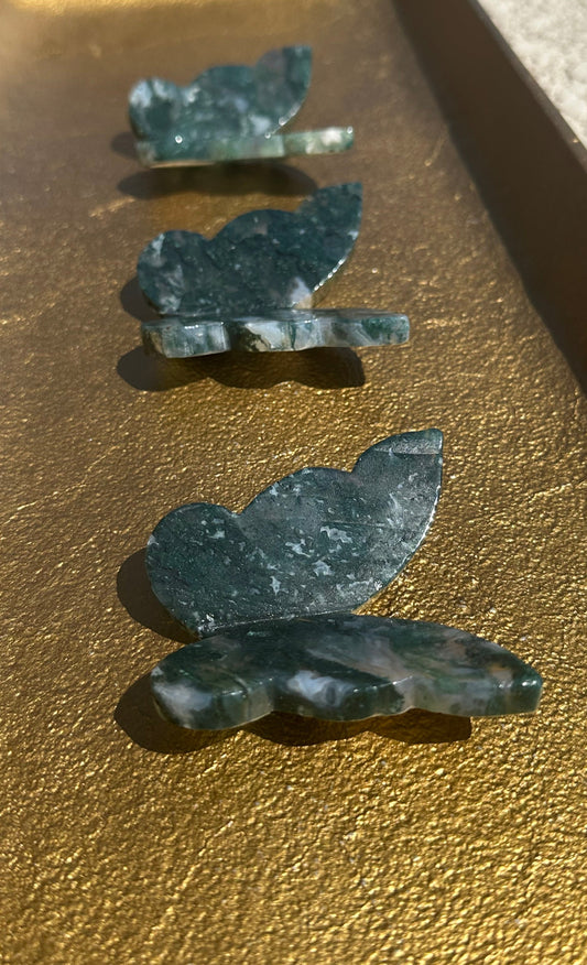 Moss Agate Butterfly