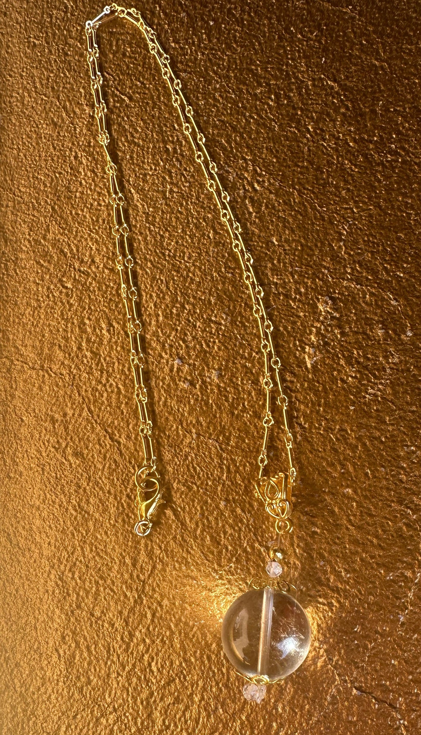 Smoky Quartz Pool of Light Necklace