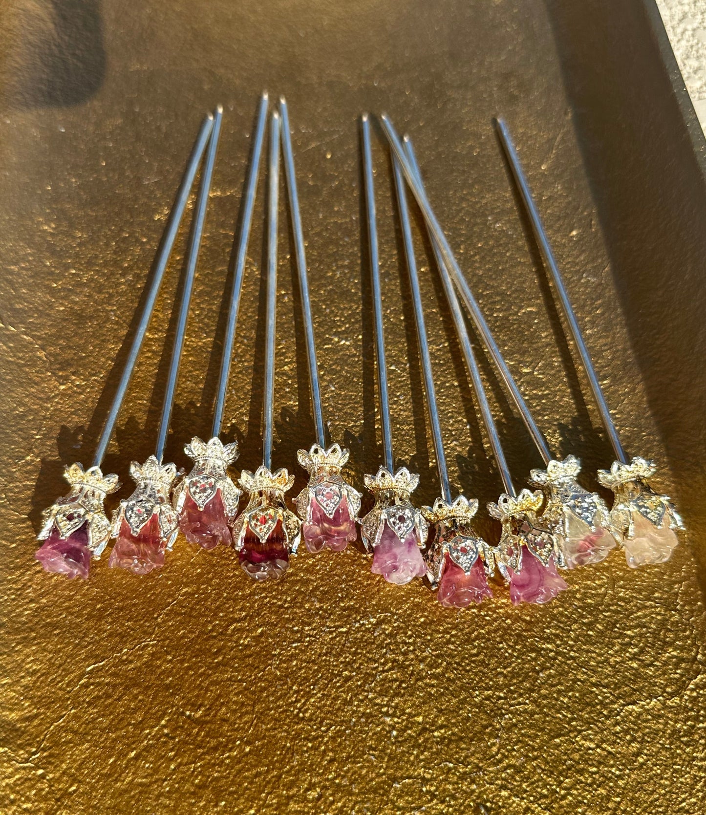 Mini Crystal Hair Pins
