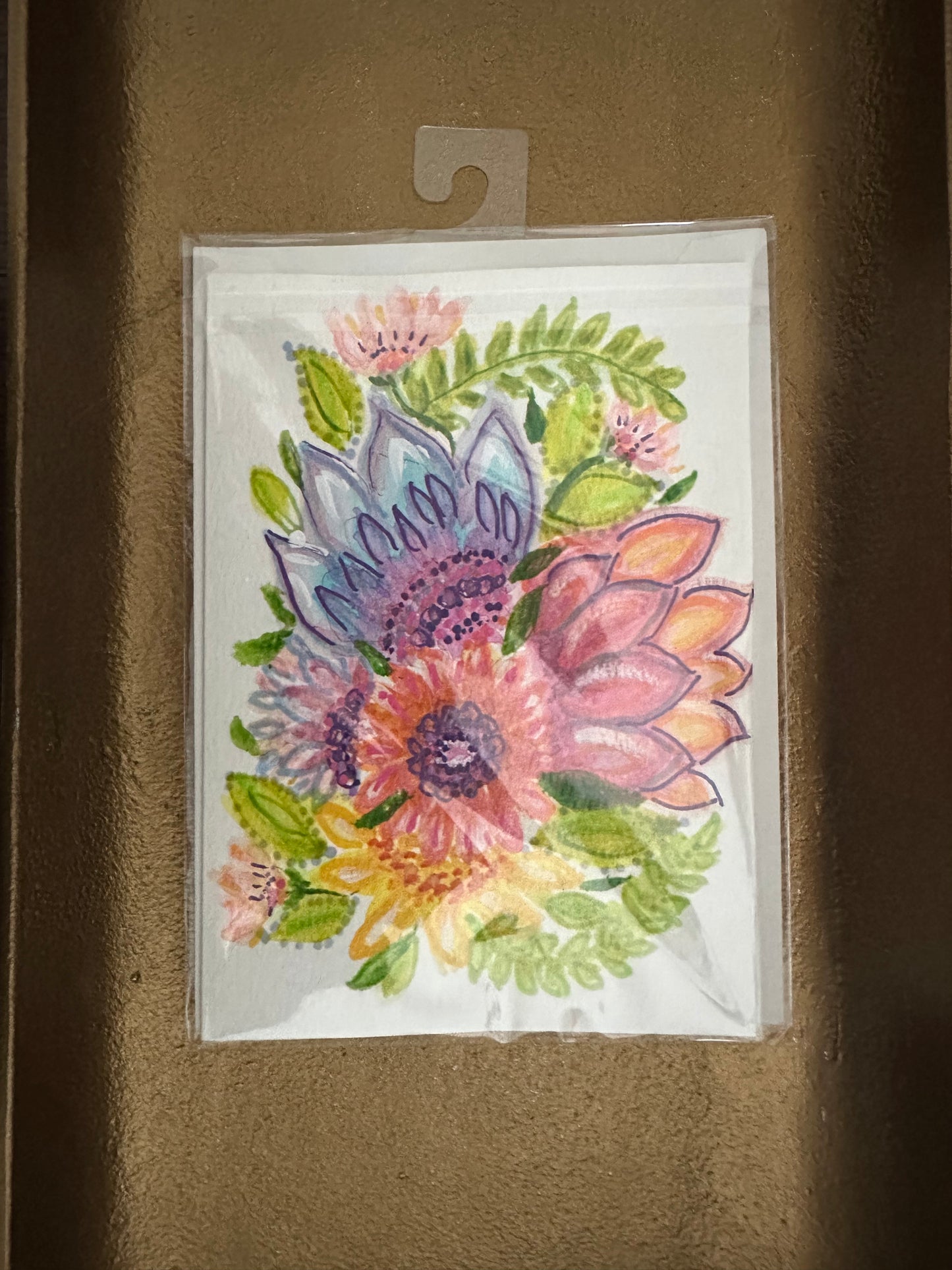 Vibrant Cactus Flower Card