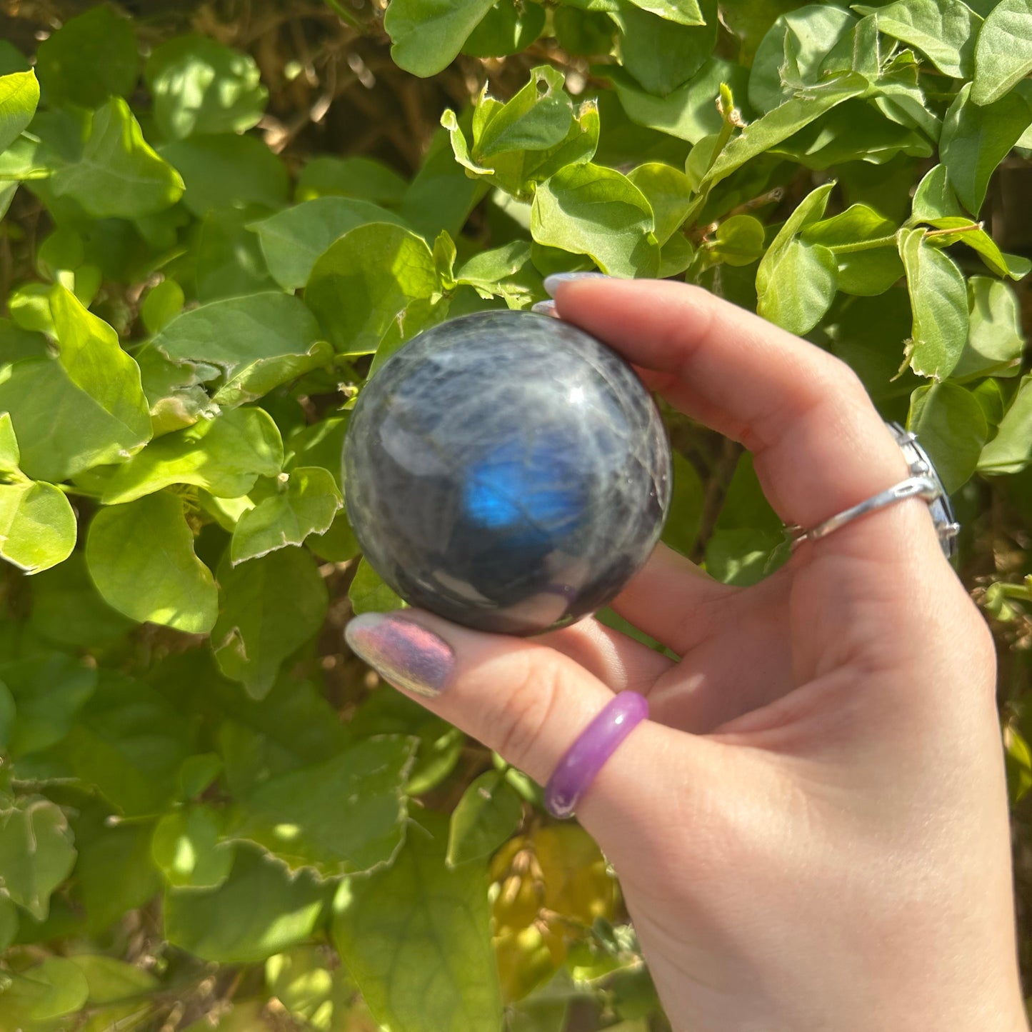 Starry Labradorite Spheres