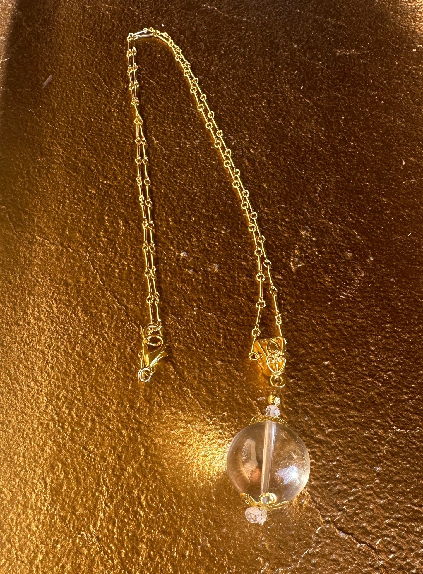 Smoky Quartz Pool of Light Necklace