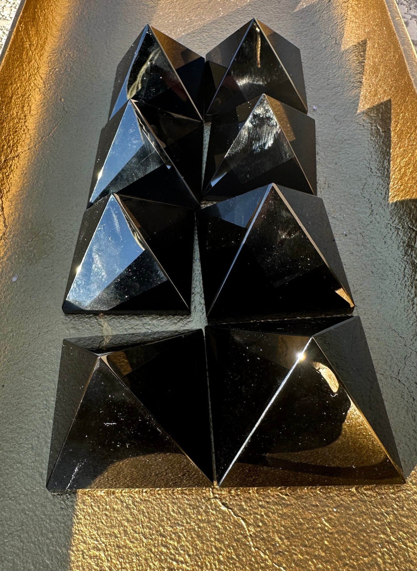 Black Obsidian Pyramid