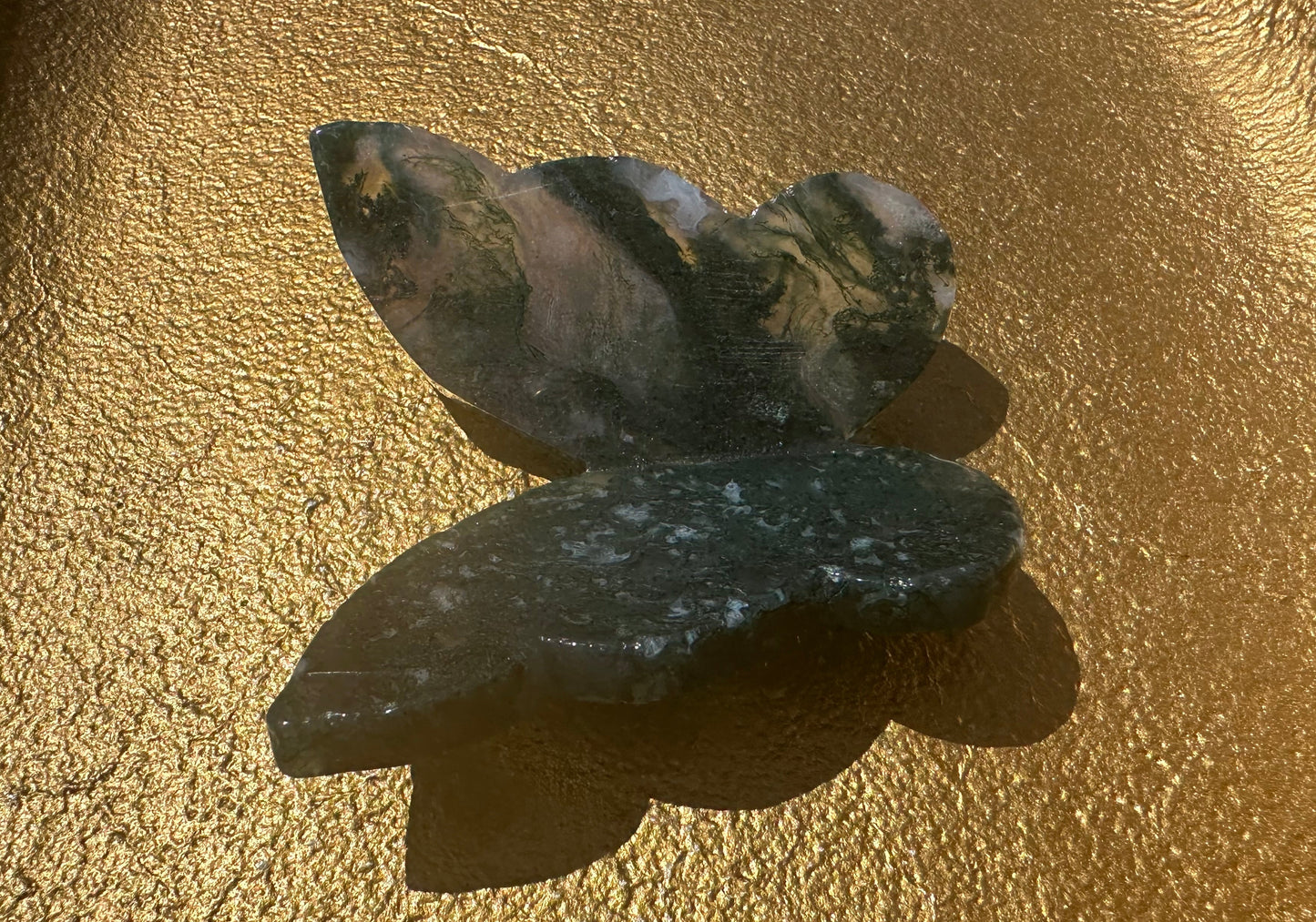 Moss Agate Butterfly
