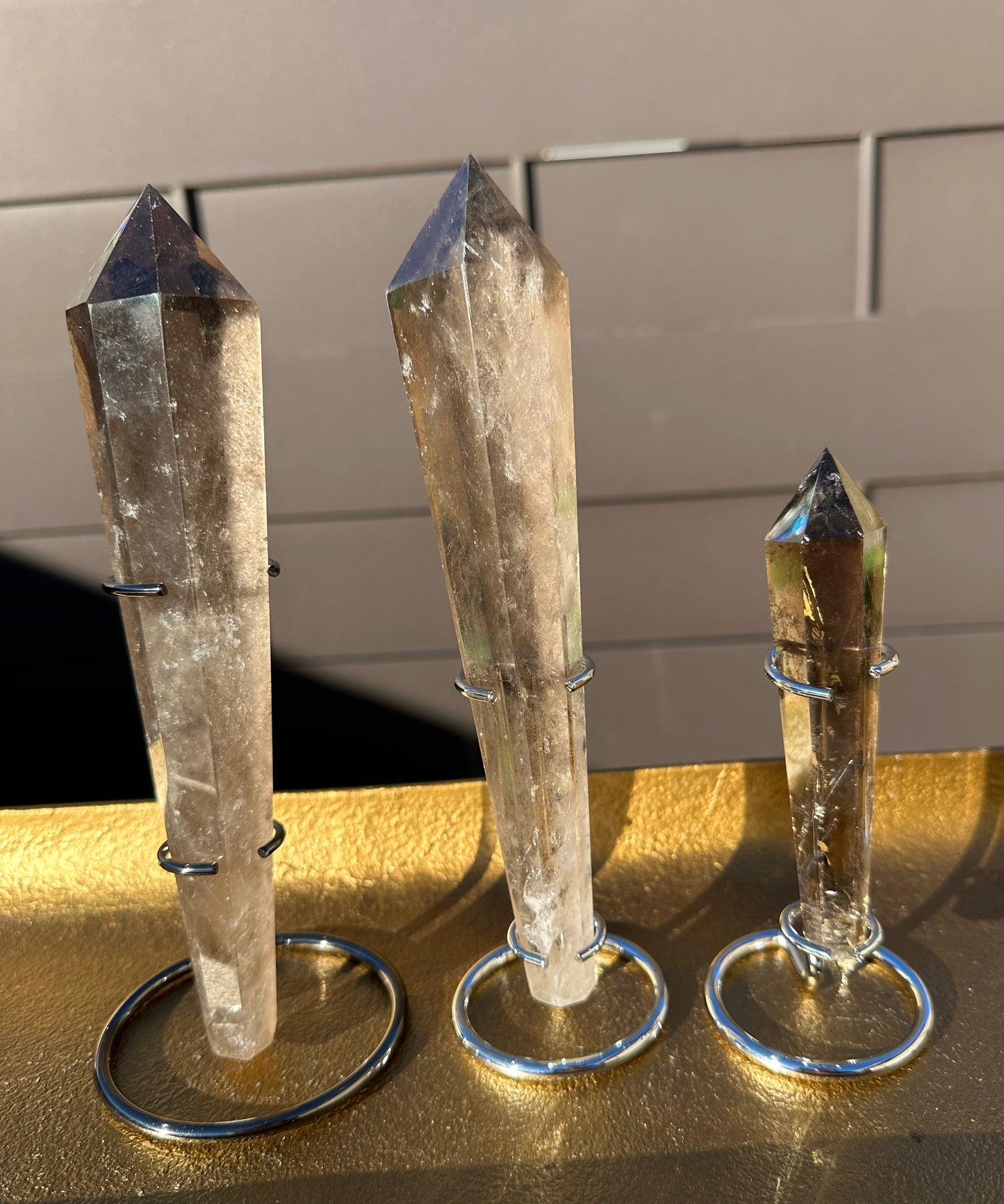 Smoky Quartz Scepter With Stand