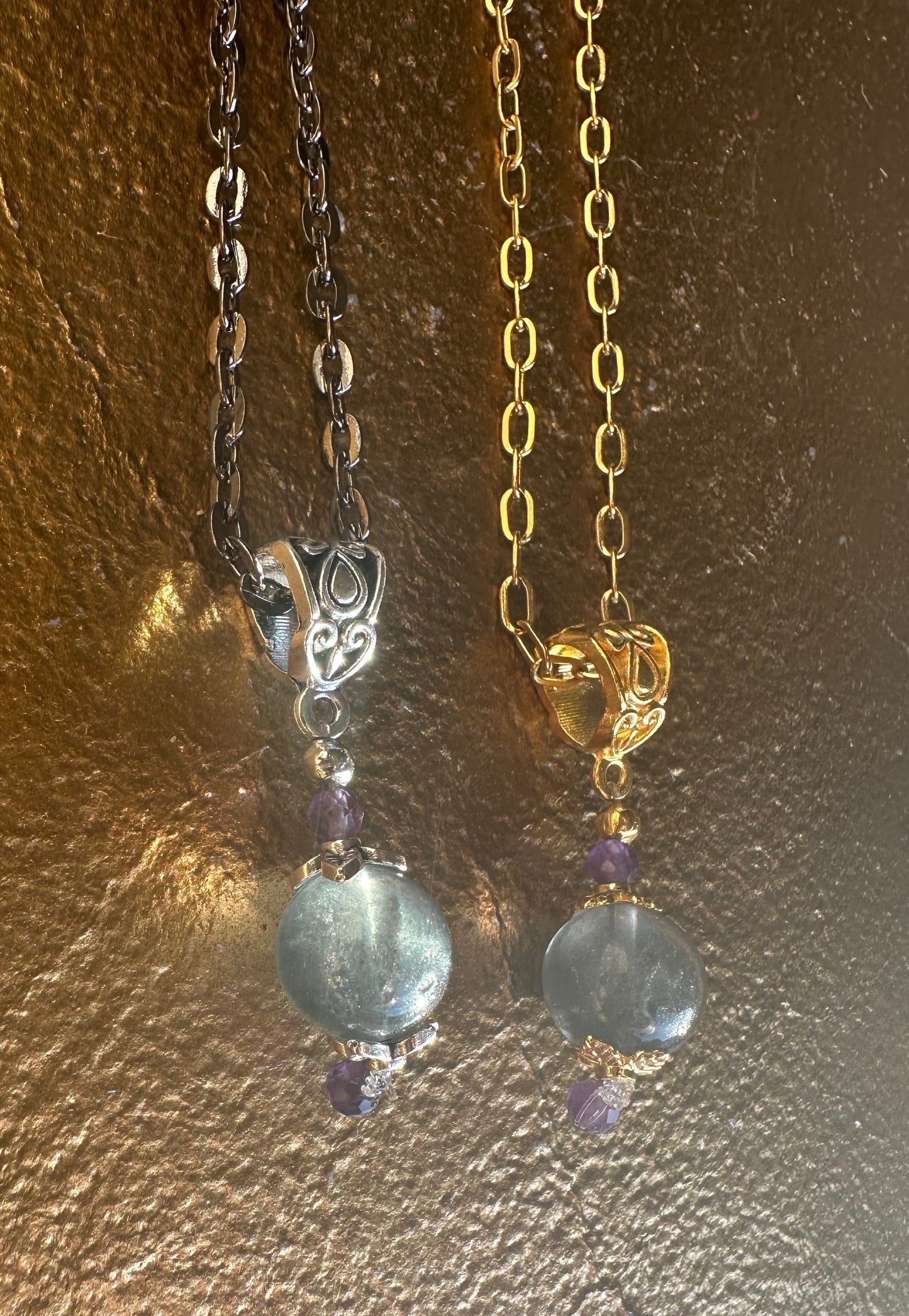 Blue Fluorite Pool of Light Necklace