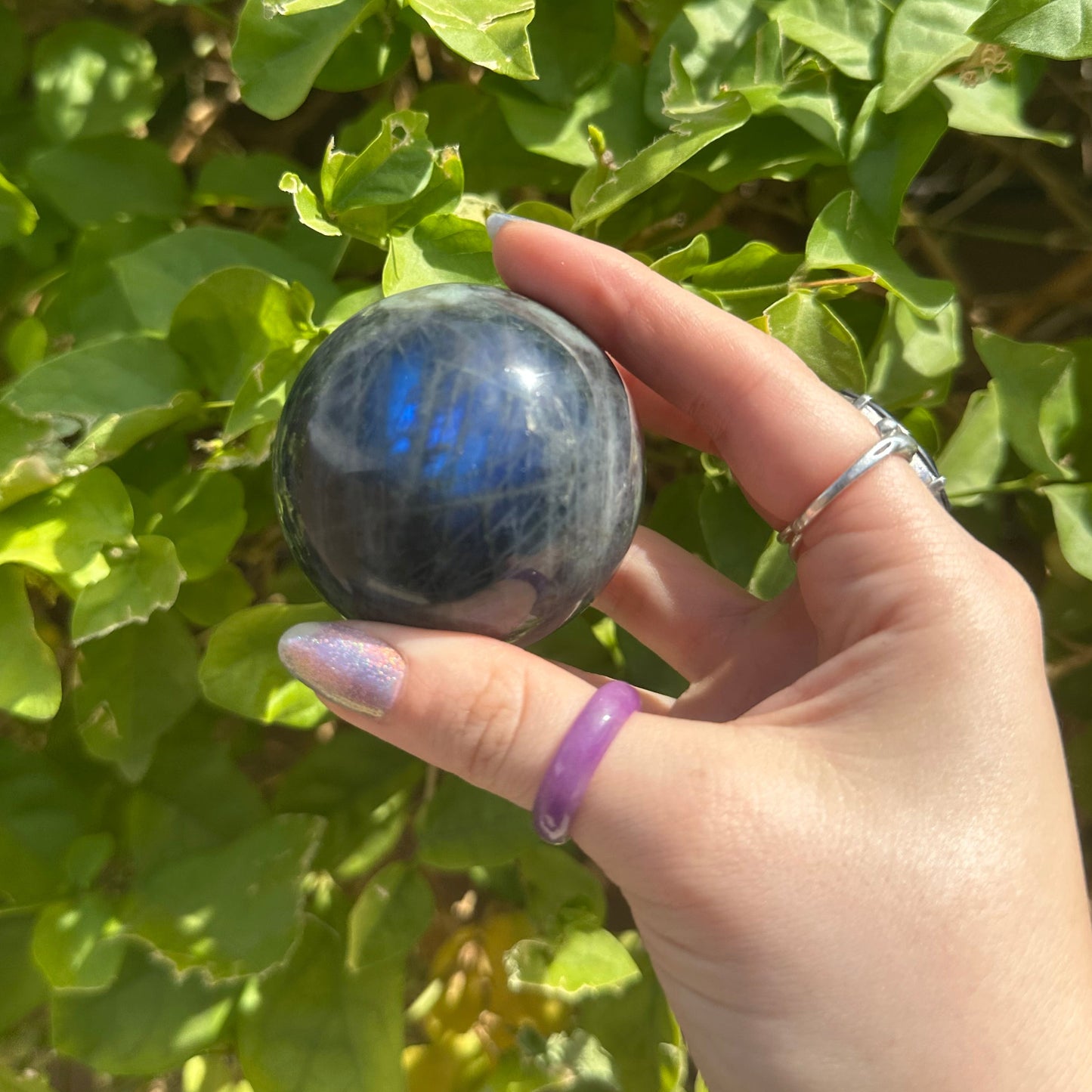 Starry Labradorite Spheres