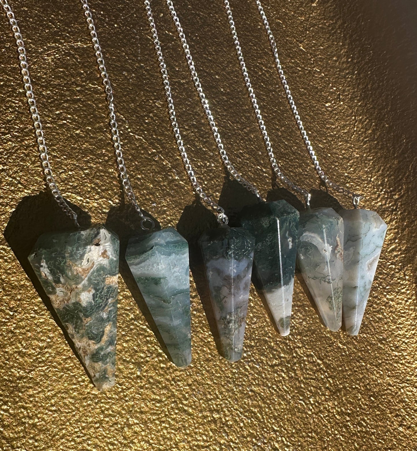Moss Agate Pendulum