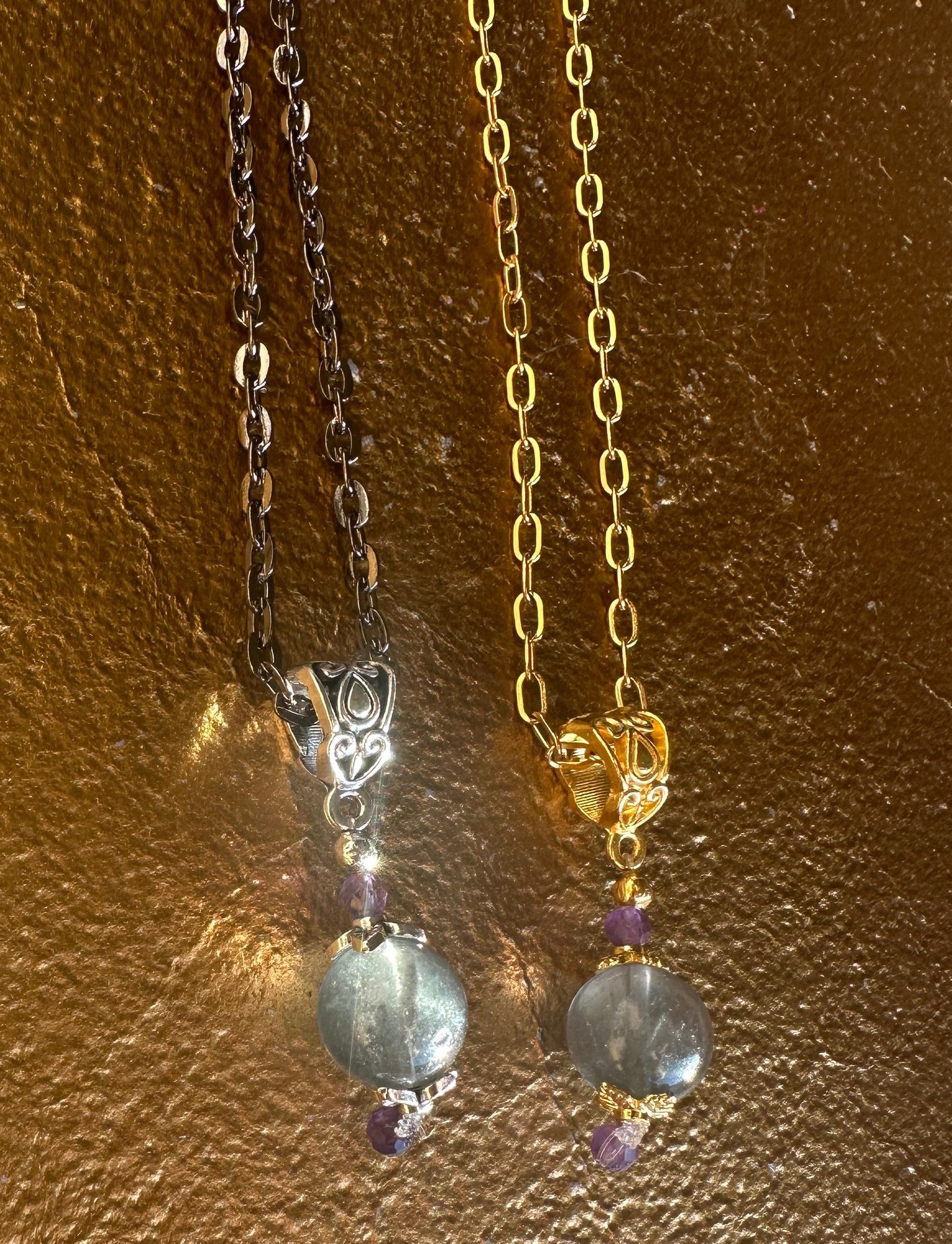 Blue Fluorite Pool of Light Necklace