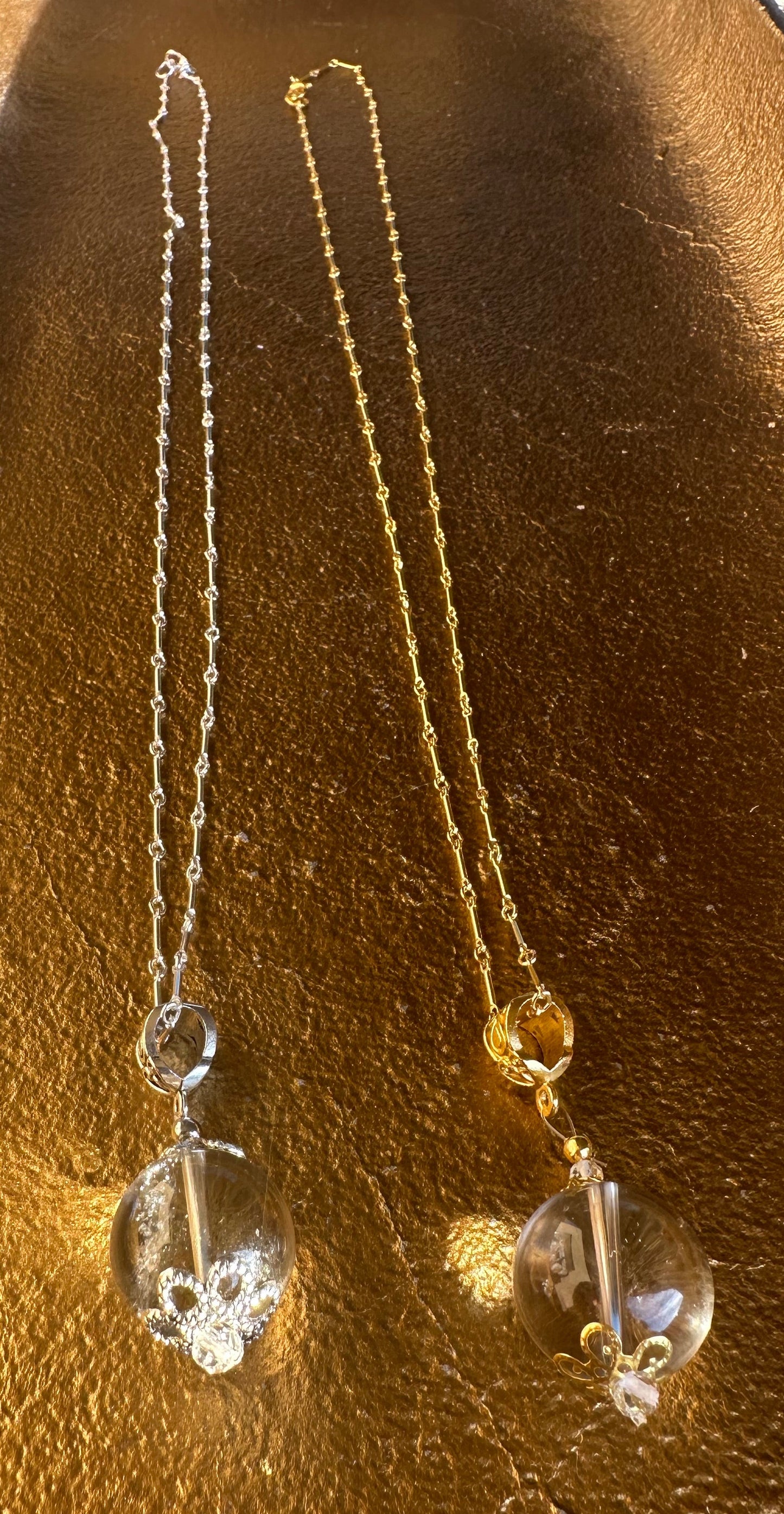 Smoky Quartz Pool of Light Necklace
