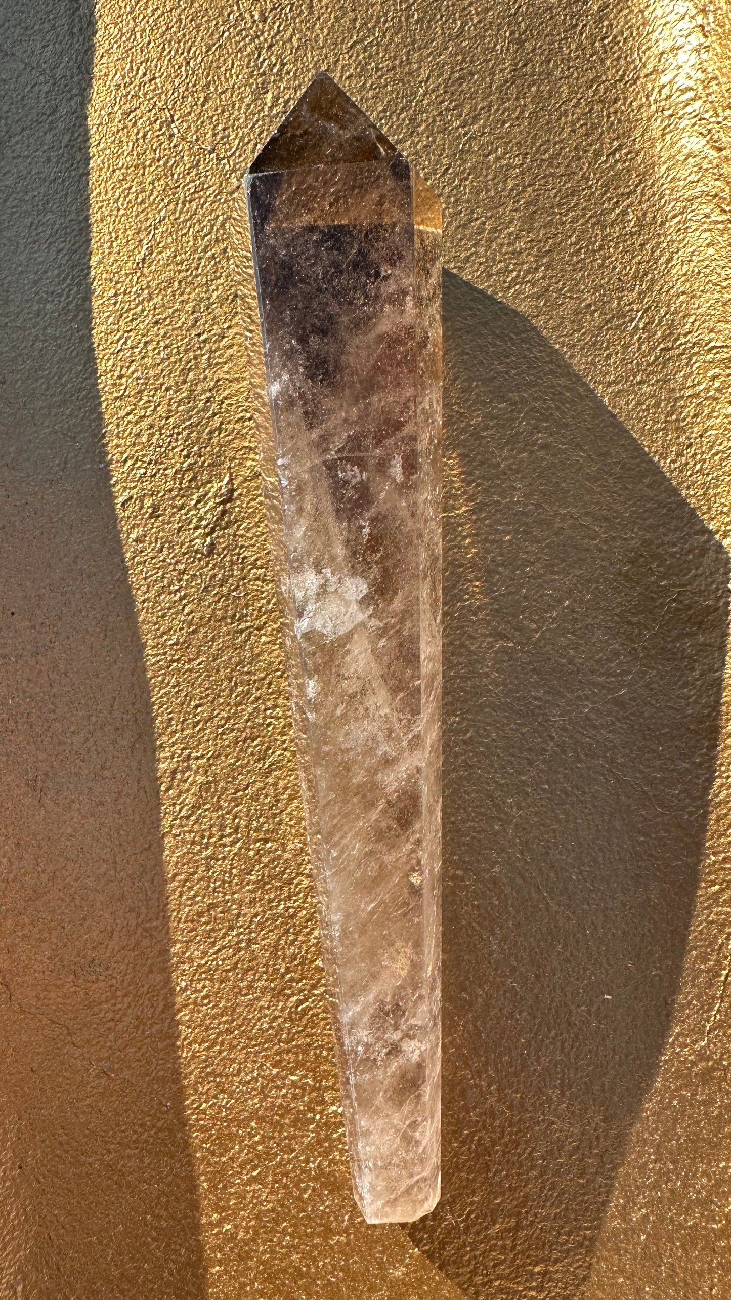 Smoky Quartz Scepter With Stand