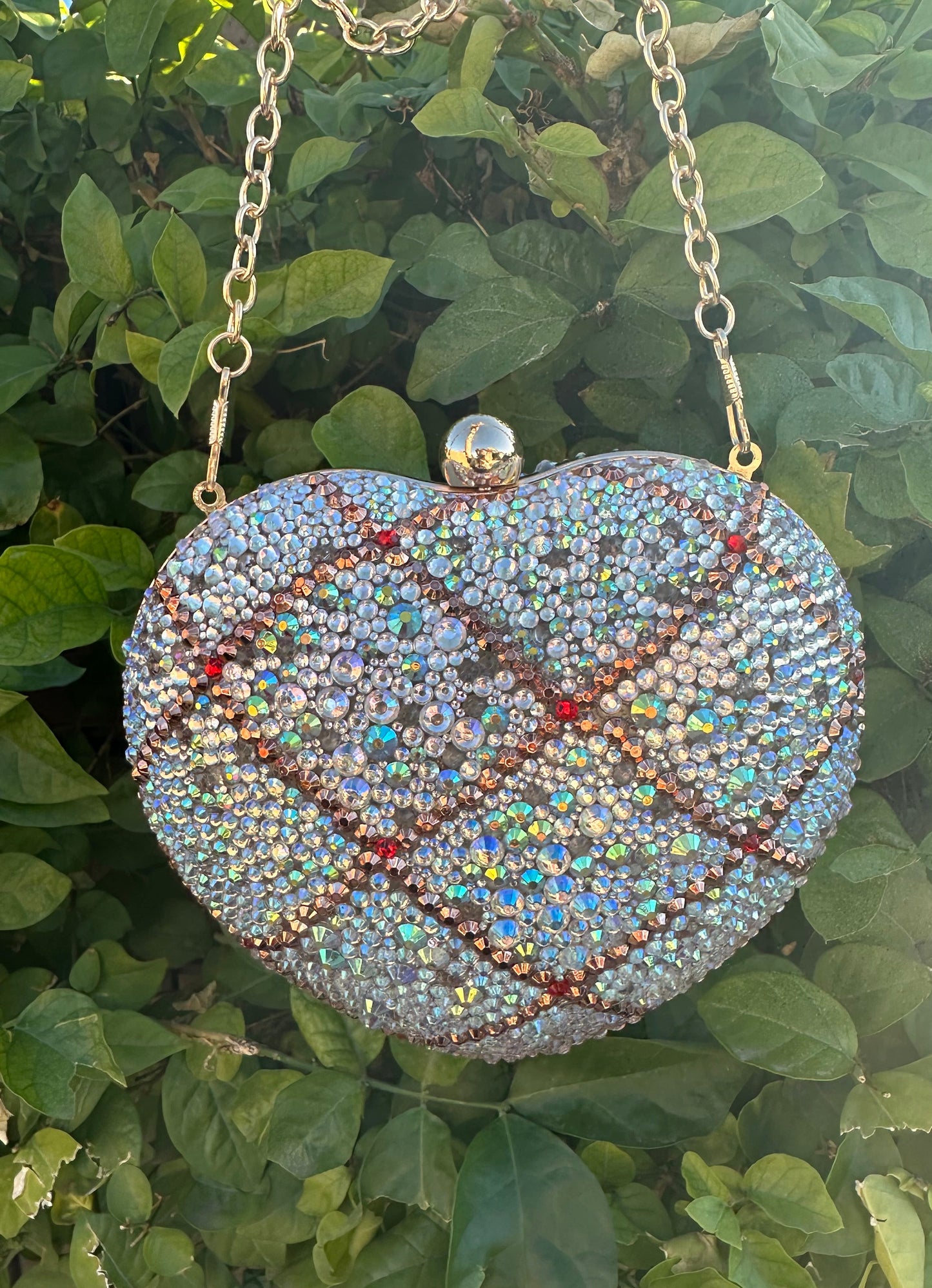 Handmade Diamond Heart Purse