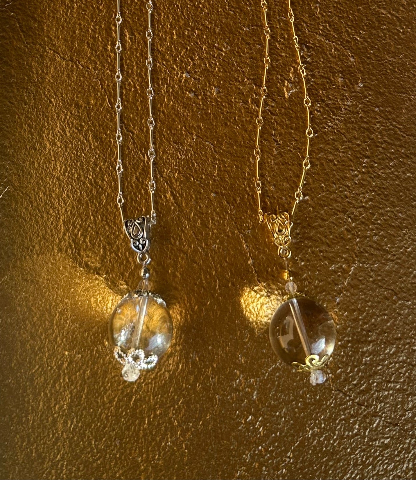 Smoky Quartz Pool of Light Necklace