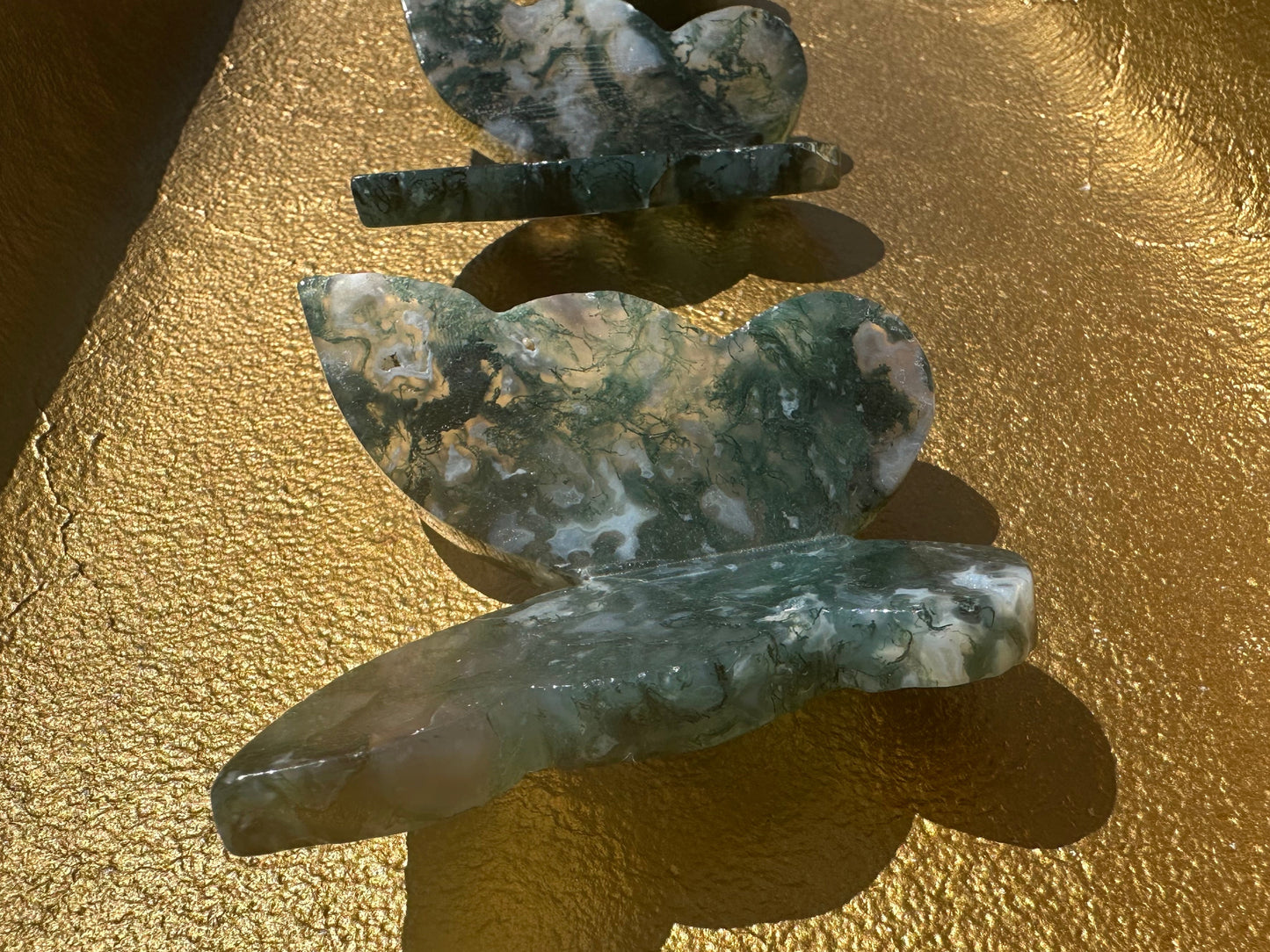 Moss Agate Butterfly