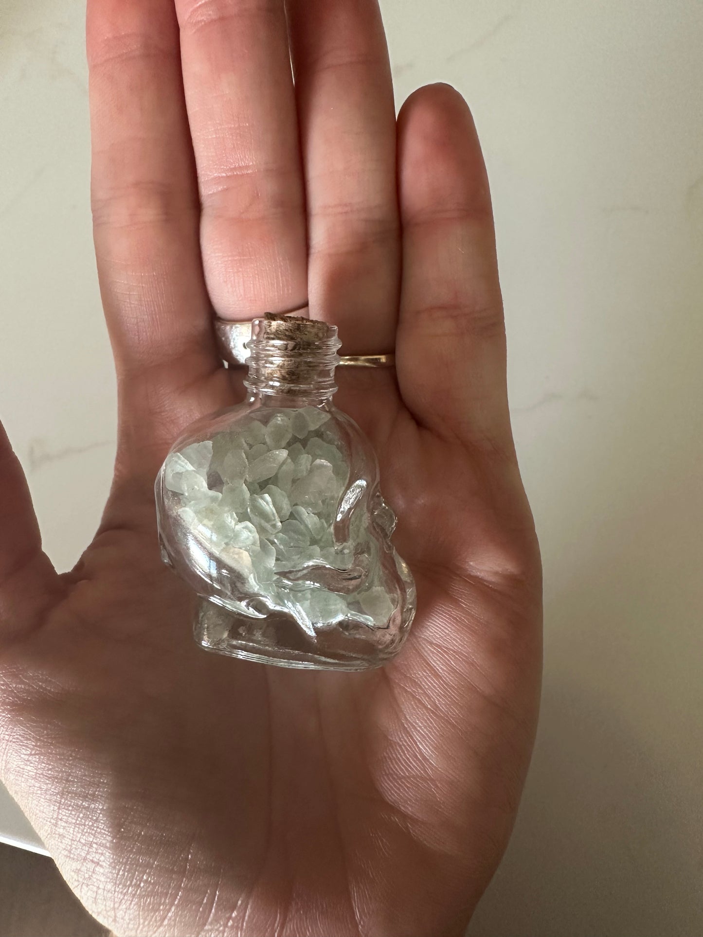 Skull Crystal Chip Jar