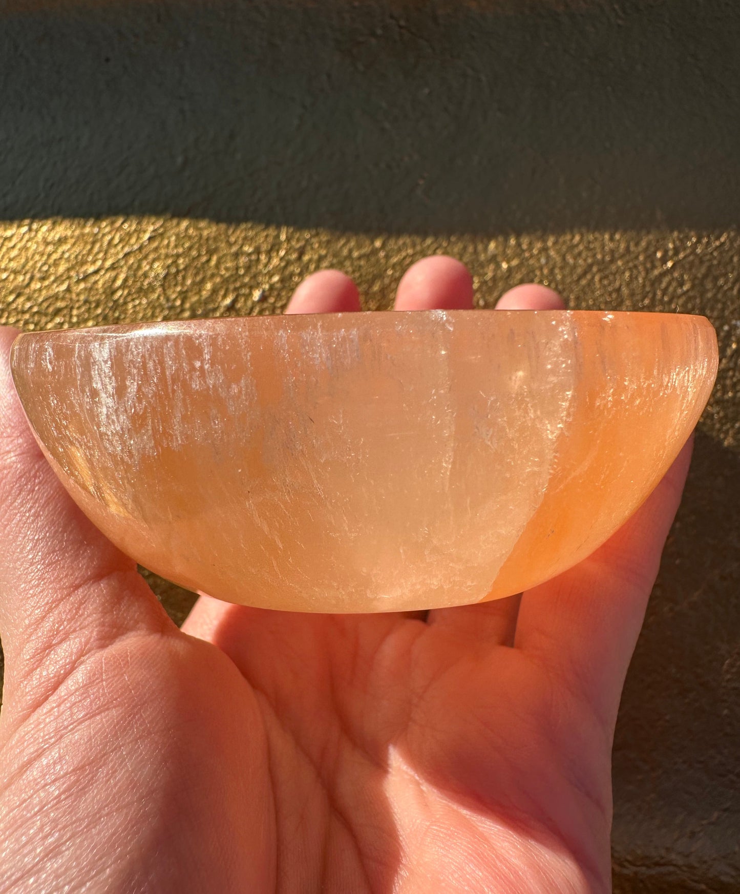 Orange Selenite Bowl