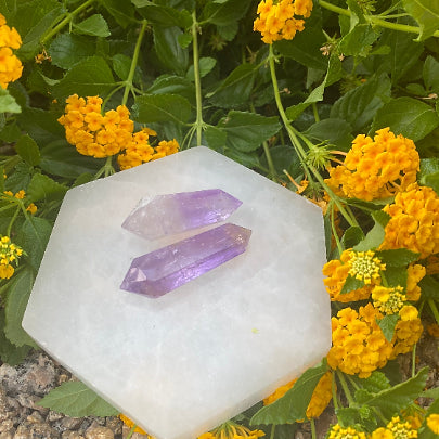 Double Terminated Amethyst