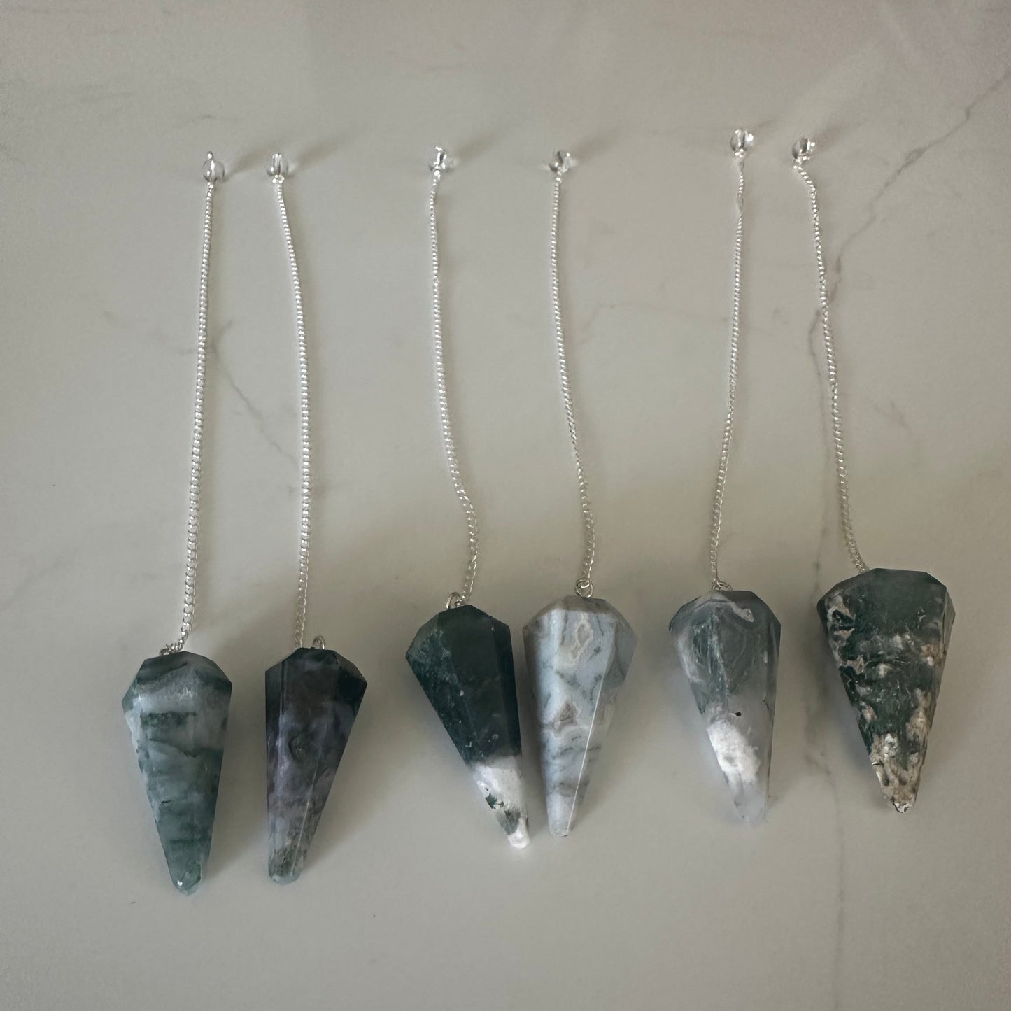 Moss Agate Pendulum