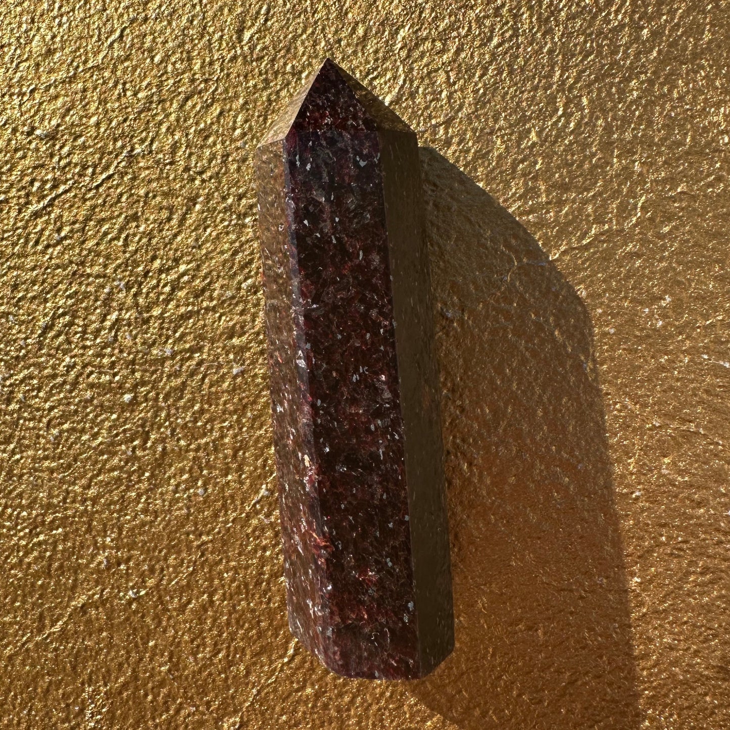 Natural Red Lepidolite Tower