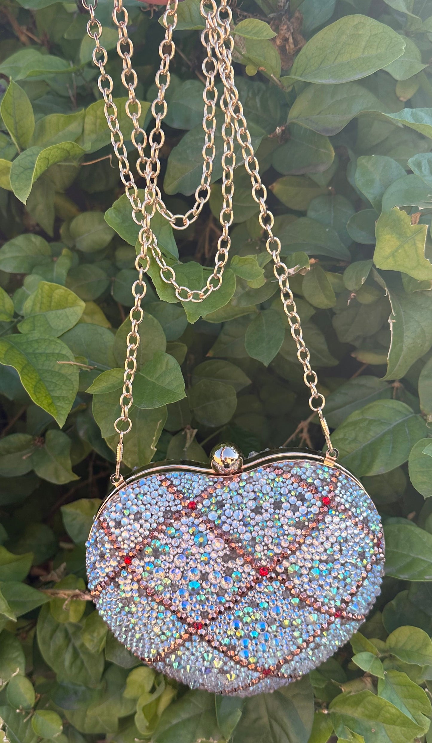 Handmade Diamond Heart Purse