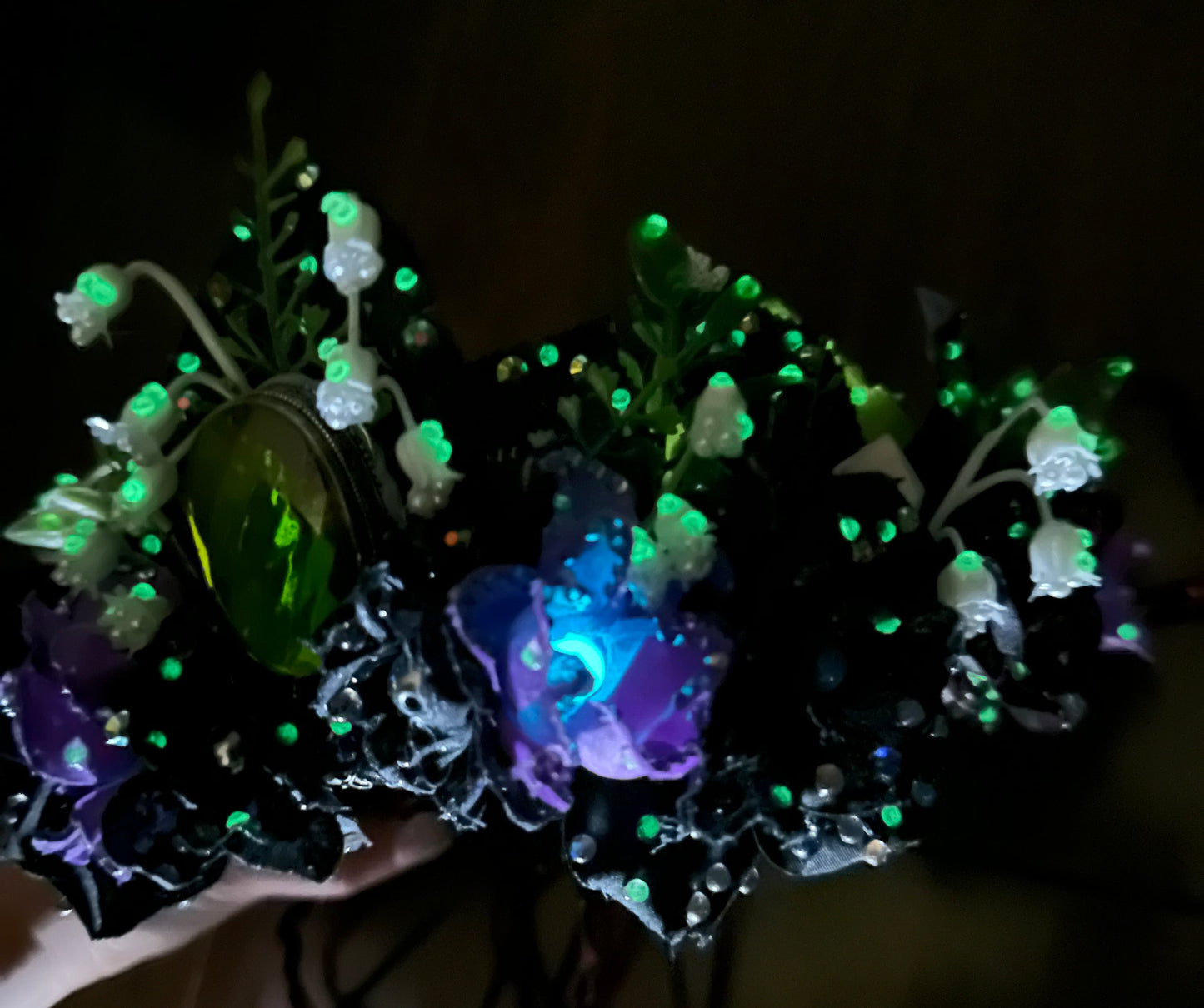 Mystic Topaz Flower Crown