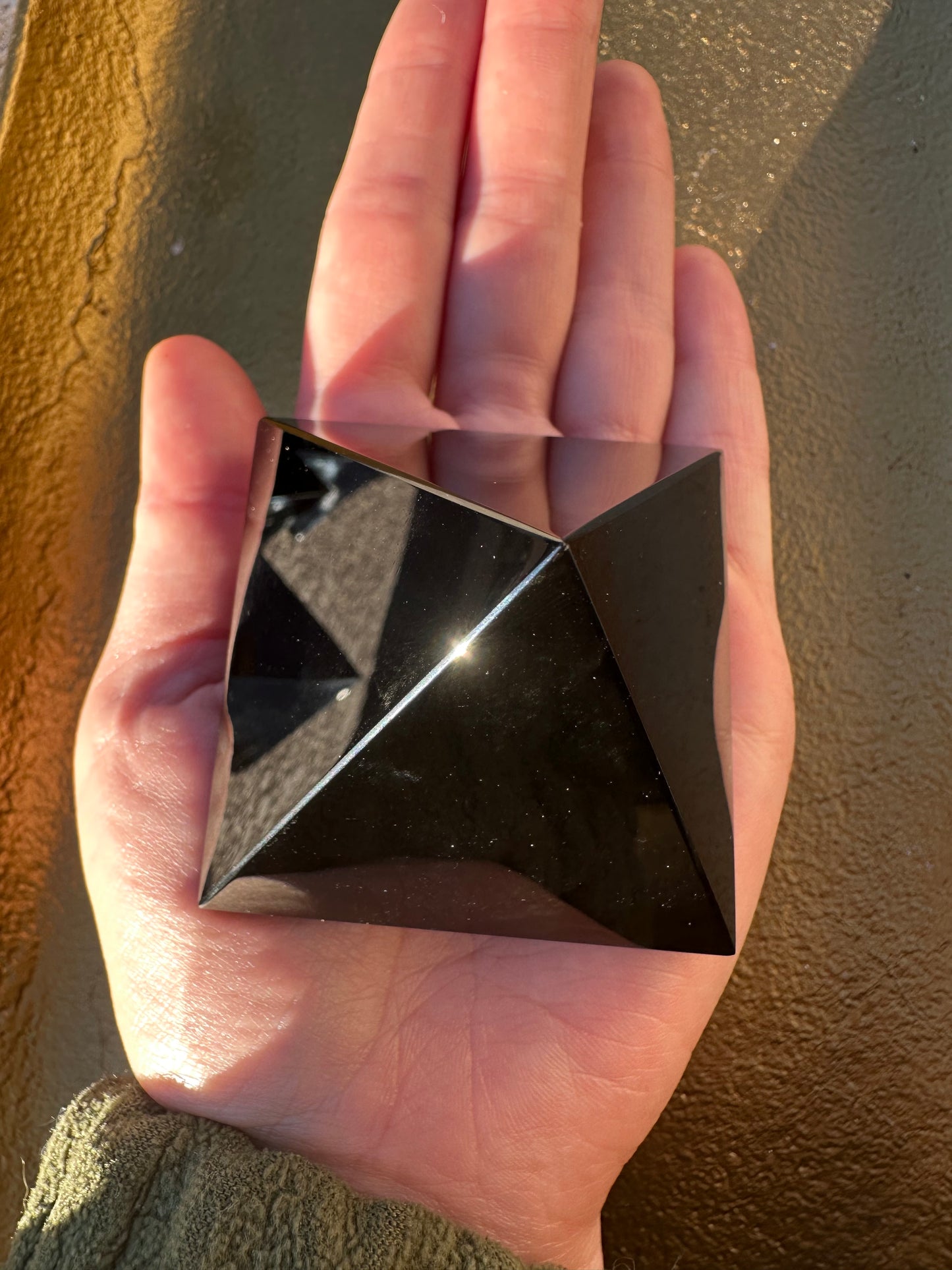 Black Obsidian Pyramid