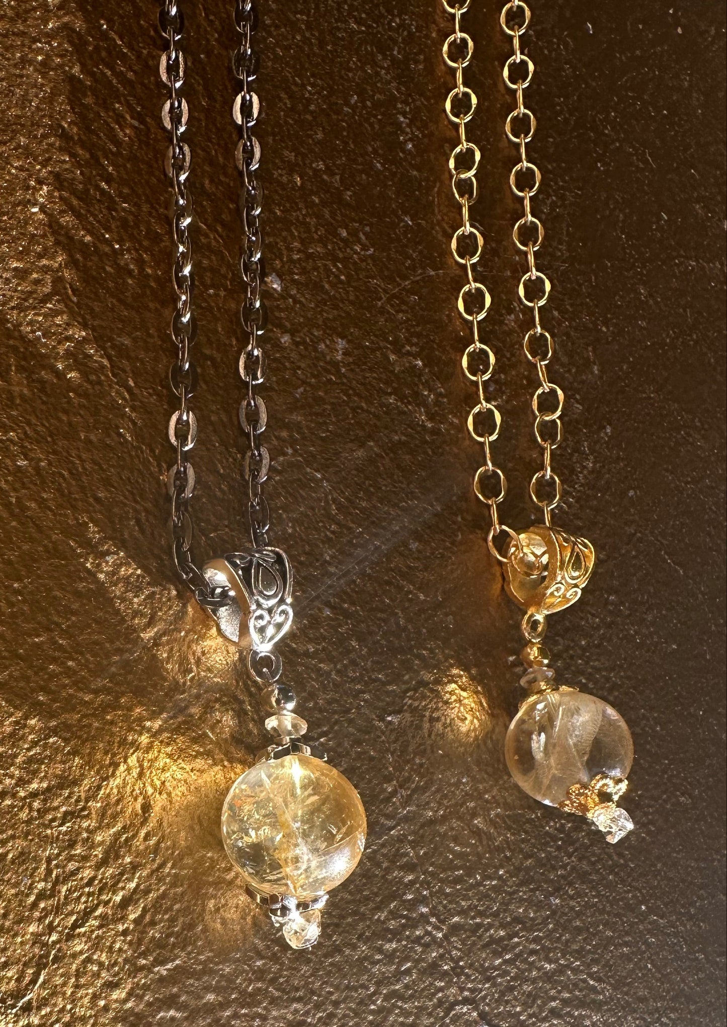 Citrine Pool of Light Necklace