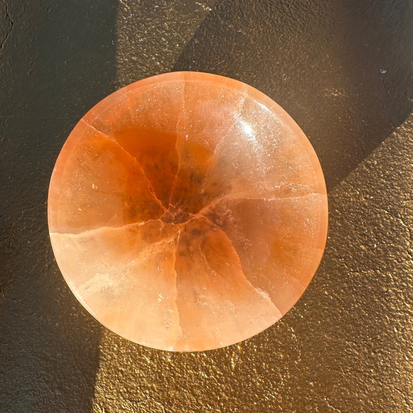 Orange Selenite Bowl