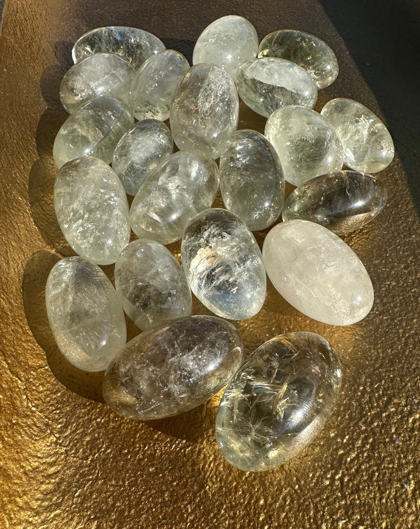 Rare Green Amethyst Tumble