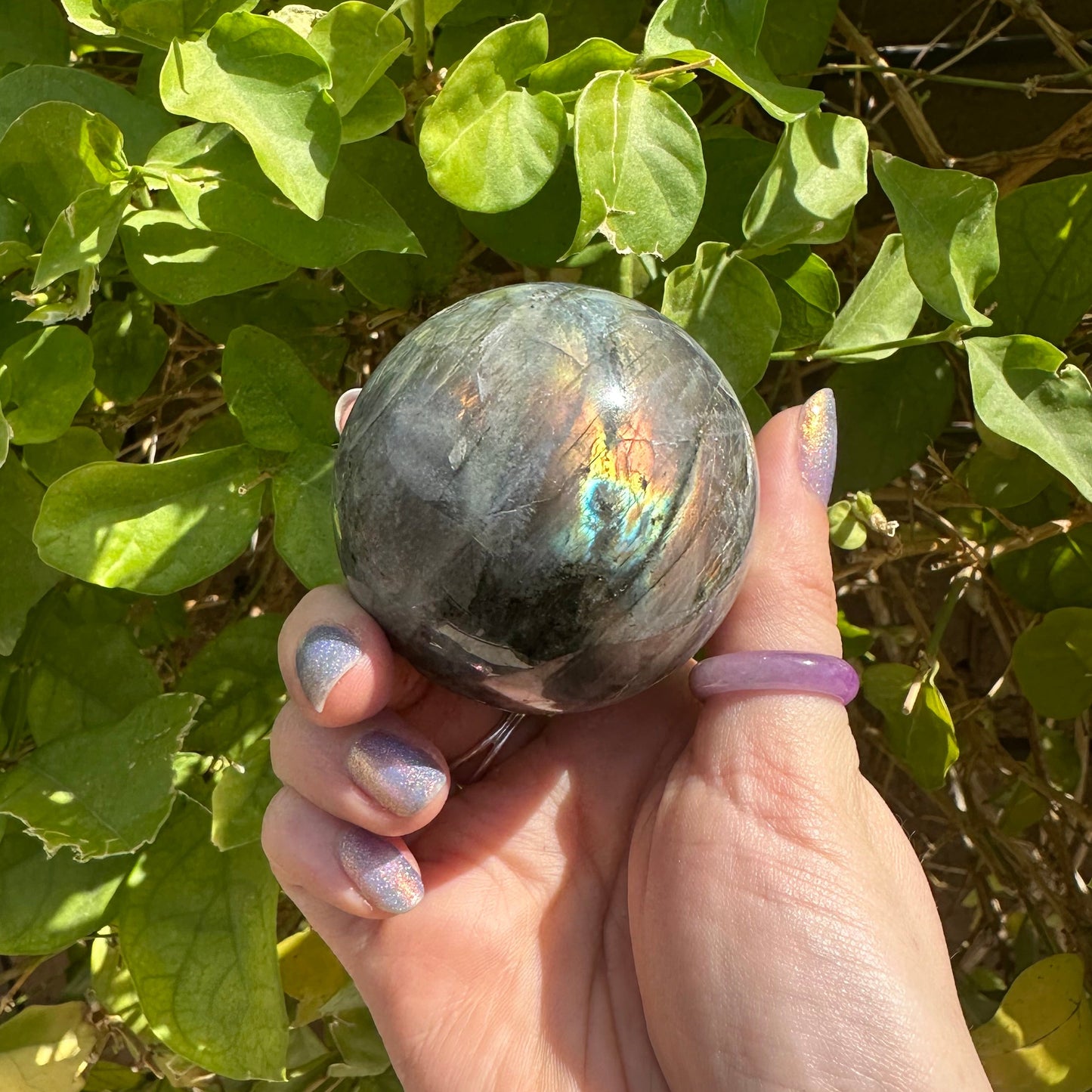 Starry Labradorite Spheres