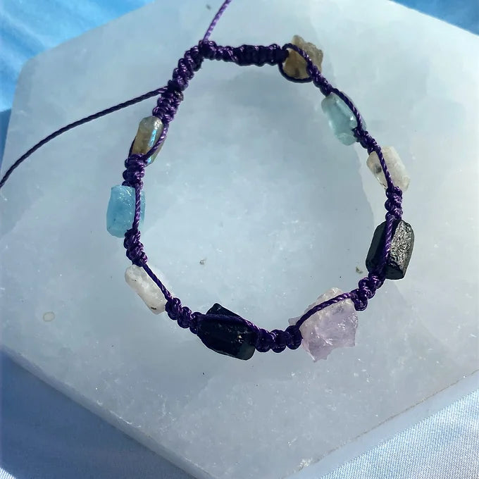 Raw Stone Adjustable Bracelet