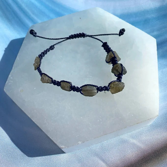 Raw Stone Adjustable Bracelet