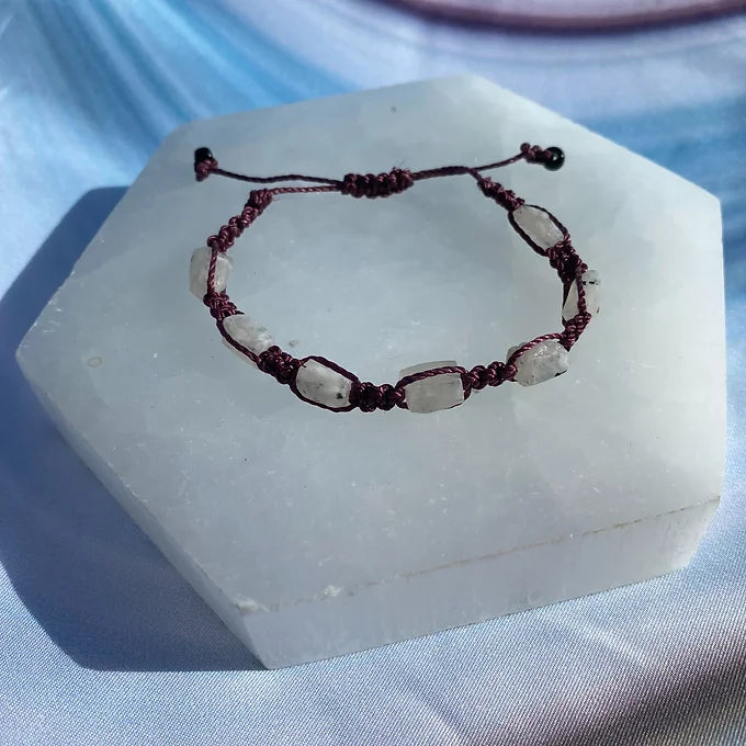 Raw Stone Adjustable Bracelet