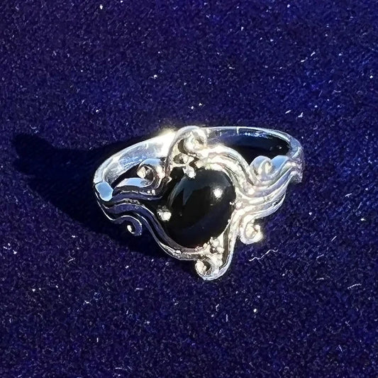 Antique Black Onyx Ring