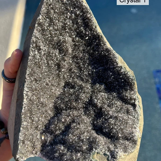 Black Amethyst Geode