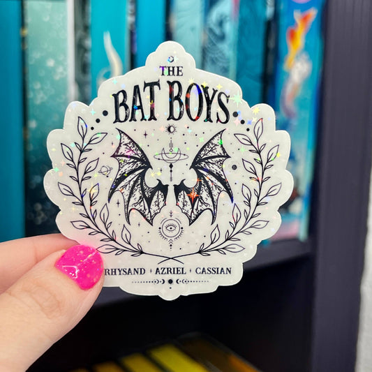 ACOTAR Bat Boys Rhysand Azirel Cassian Holographic Sticker